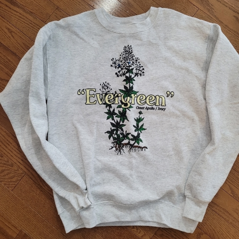 Ivory Evergreen Graphic Sweater